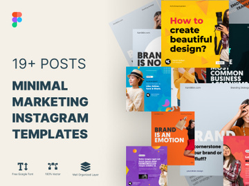 Minimal  Marketing Instagram Templates