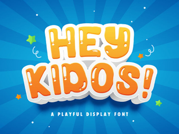 Hey Kidos! - Playful Display Font