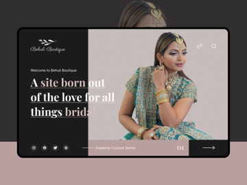Modern Bridal Shop Website
