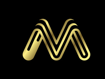 Golden capital letter. Graphic alphabet symbol for logo, Poster, Invitation. vector illustration