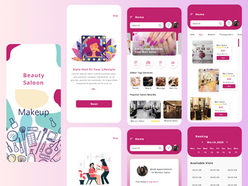 Beauty Salon App Design