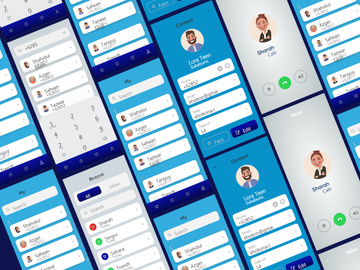 Contact Mobile App UI Kit