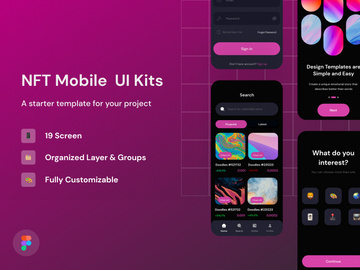 NFT Mobile UI Kits - Blumbang