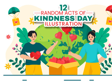 12 Random Acts of Kindness Illustration