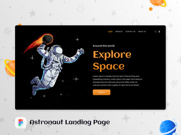 Astronaut Landing Page 2