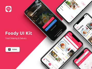Food ordering & Delivery UI Kit for FIGMA