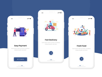 Food App Onboarding UI kit