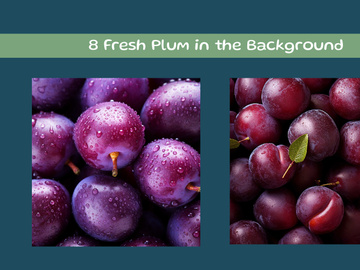 Fresh Plum in the Background