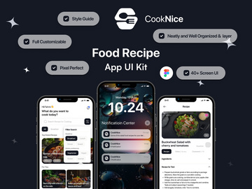 FoodRecipe - CookNice App iOS UI Kit