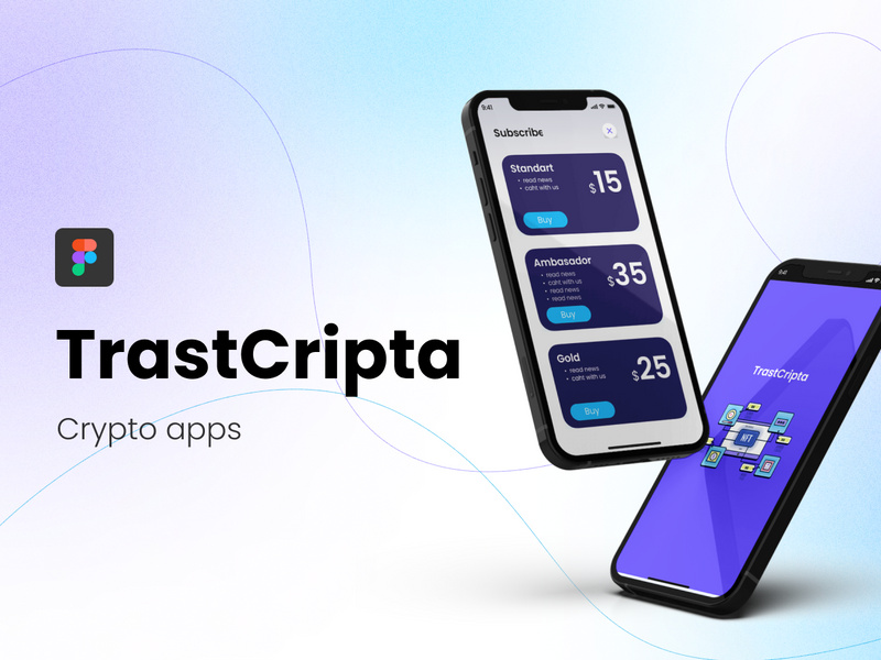 Ui Kit Crypto Application In Figma And Photoshop by Theme ~ EpicPxls