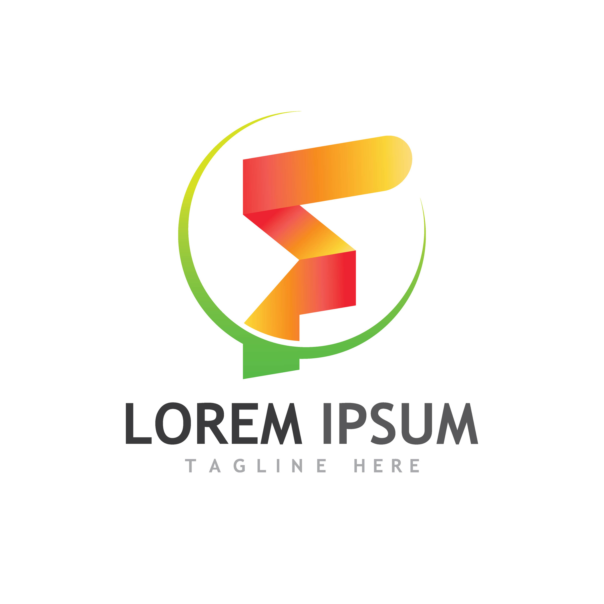 Modern F initial letter logo.