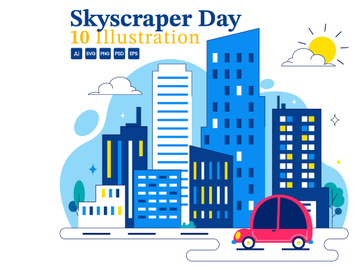 10 Skyscraper Day Illustration