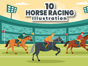 10 Horse Racing Competition Illustration