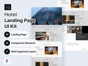 Harmonia | Hotel Landing Page UI Kit