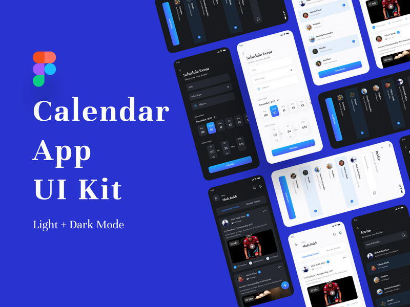 Calendar App UI Kit by Shah Rukh Khan ~ EpicPxls