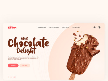 Ice-cream Web Landing