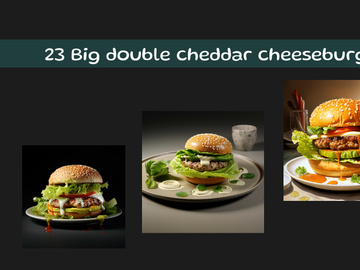 Big double cheddar cheeseburger