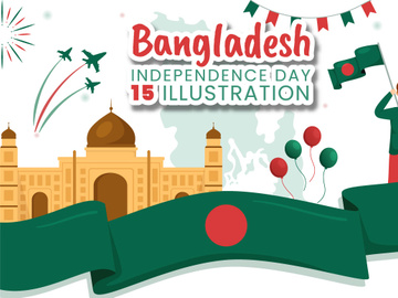 15 Happy Independence Bangladesh Day Illustration