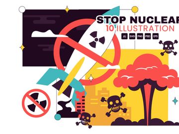 10 Stop Nuclear Illustration