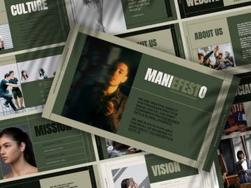 MANIEFESTO Creative Agency PowerPoint Template