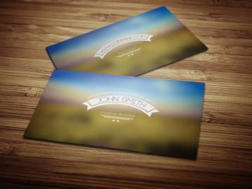 Blurred Business Card Template
