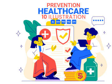 10 Prevention Healthcare Illustration