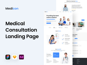 Medicon - Medical Online Consultation Landing Page