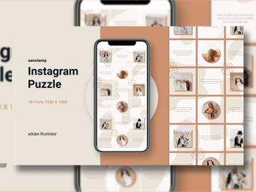 18 Instagram Puzzle Template