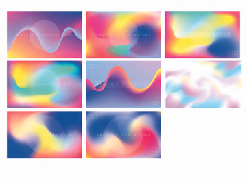 Fluid gradient abstract color gradient background vector