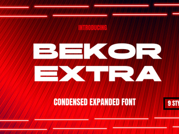 Bekor- Condensed Font Family