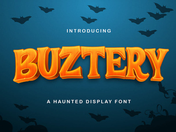 BUSTERY - Haunted Display Font