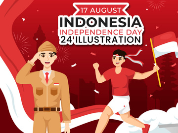 24 Indonesia Independence Day Illustration