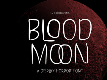 Blood Moon - Display Font