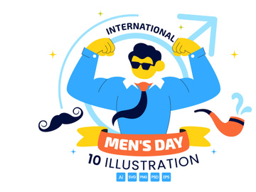 10 International Men's Day Illustration