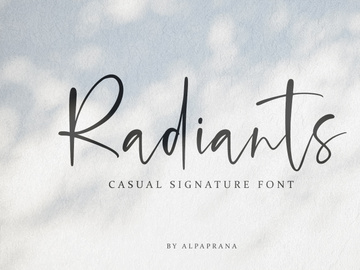 Radiants - Casual Signature Font