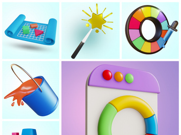 70 high resolution 4K mega 3D icon pack