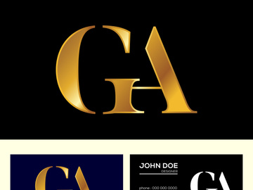 Initial Monogram Letter A G Logo Design Vector. Graphic Alphabet Symbol For Corporate Business