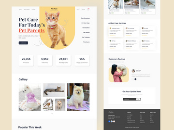 Pet Place - Pet Care Website Landing Page 3