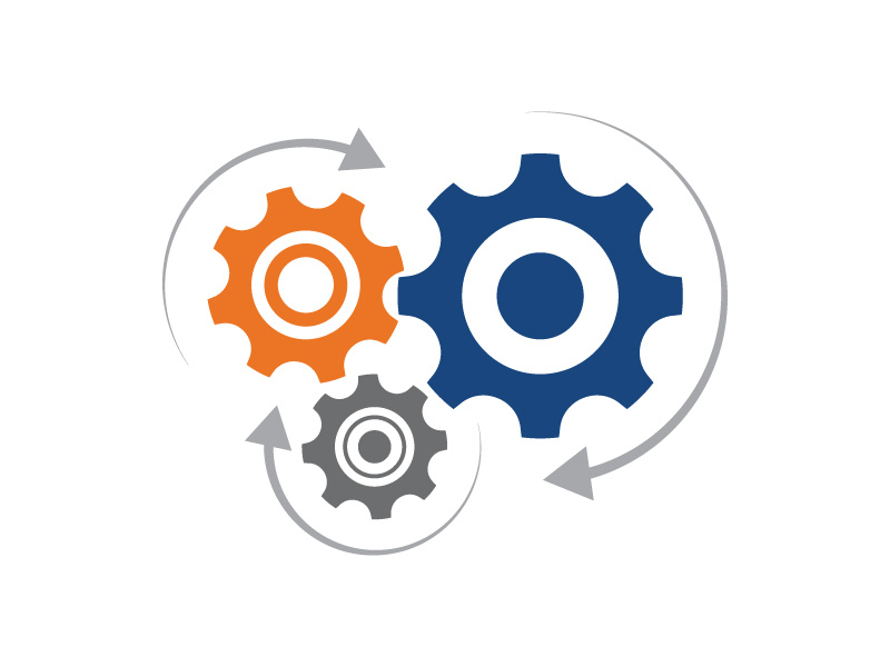 Modelo de ilustração de design de engrenagem