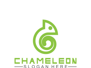 Chameleon logo design template. Vector illustration
