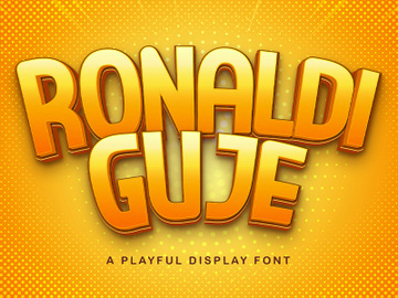 RONALDI GUJE - Display Sans Font