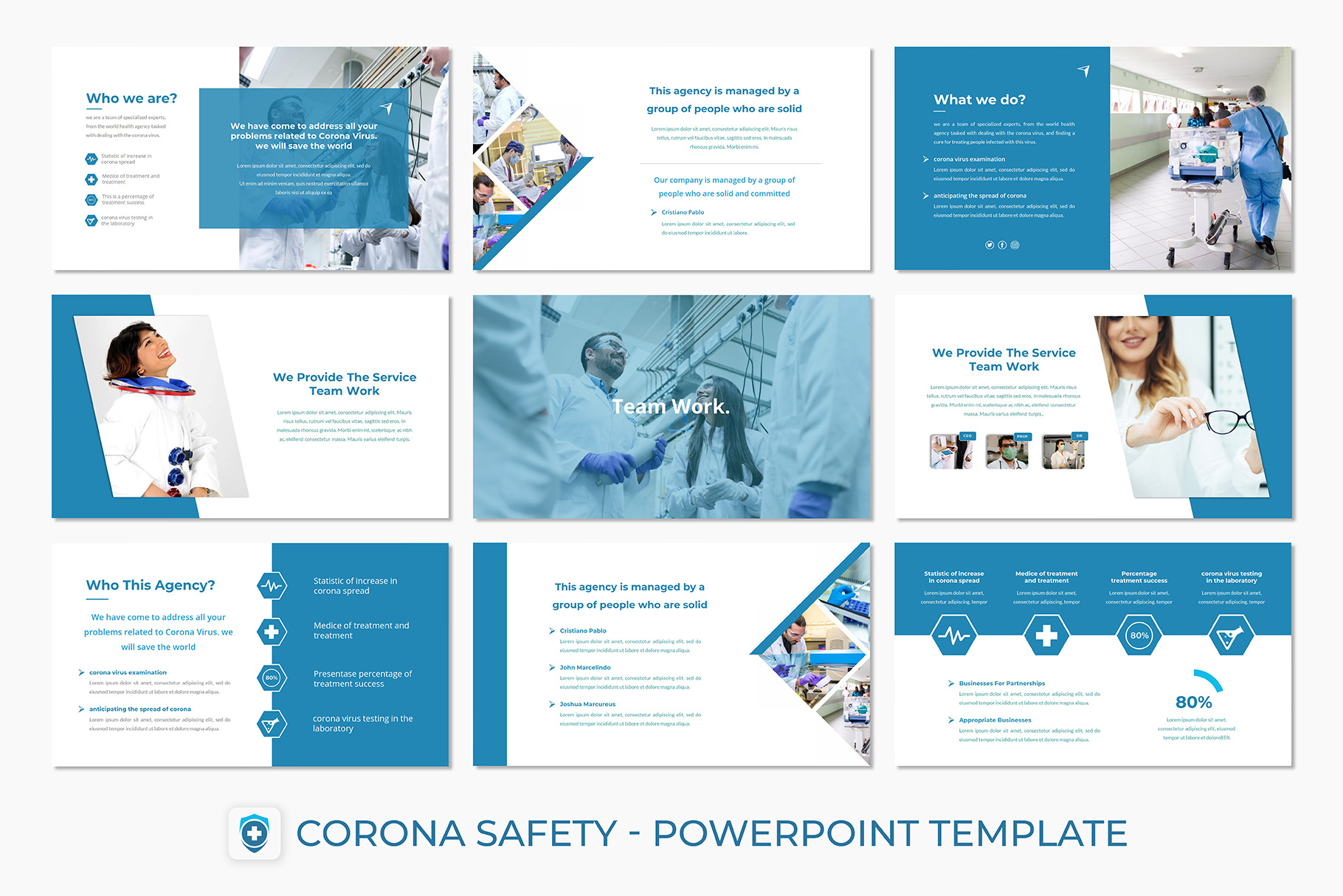 Corona Safety - PowerPoint-Vorlage