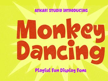 Monkey Dancing - Playful Fun Display Font