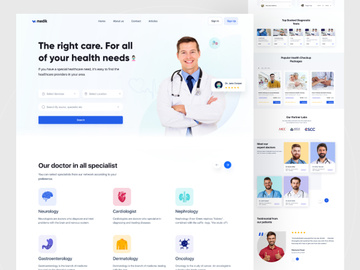 Medical Landing page design