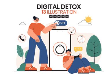 13 Digital Detox Illustration