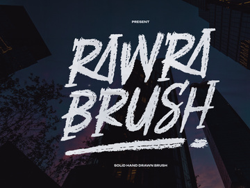 Rawra Brush | Solid Hand Drawn Brush