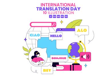 10 International Translation Day Illustration
