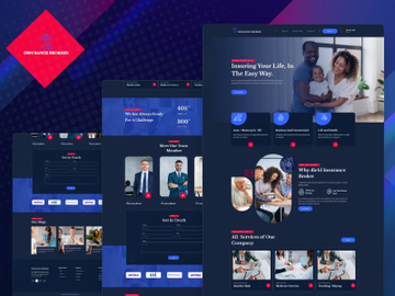 Insurance Brokers Template - UI Adobe XD