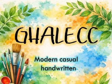 GHALECC – Modern Casual Handwritten Font