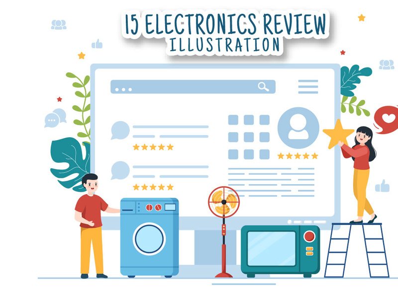 15 Electronics Review Illustration by denayuneep ~ EpicPxls